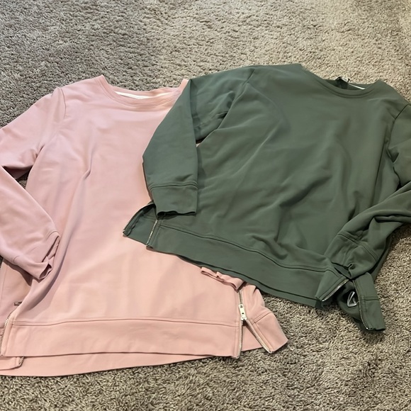 J. Crew Factory Tops - VEUC jcrew size large zip pullover sweatshirt casual
